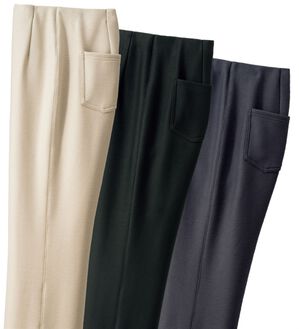 ルフラン（ルフラン）の「【３本組】日本製　上質仕立て・ぬくもり裏ファーパンツ（フルレングスパンツ）」｜詳細画像