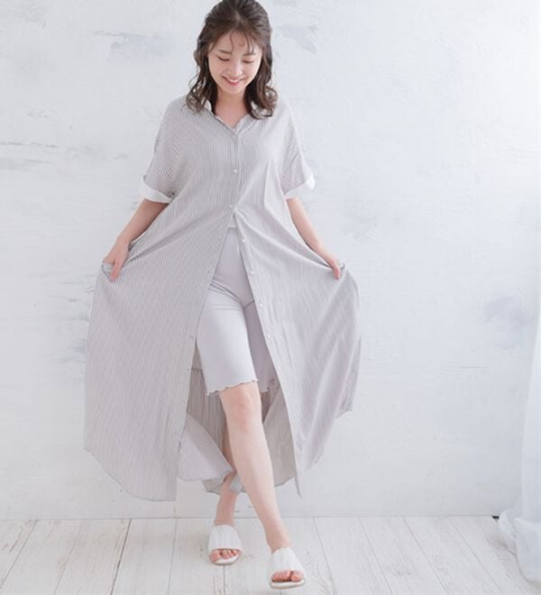 A HAPPY MARILYN（アハッピーマリリン）の「【３Ｌ～８Ｌ】＜選べる丈＞なめらかシルクタッチぺチパンツ（肌着・インナーウェア）」｜詳細画像