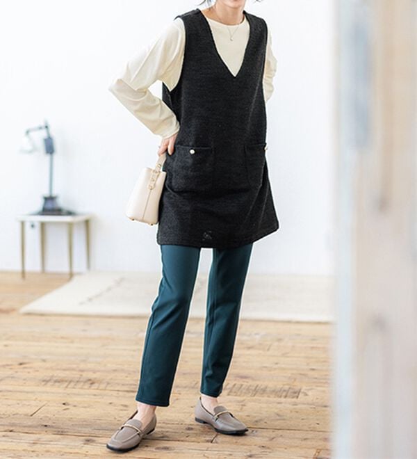 BELLUNA（ベルーナ）の「ジャカード素材ジャンスカアンサンブル（アンサンブル）」｜詳細画像