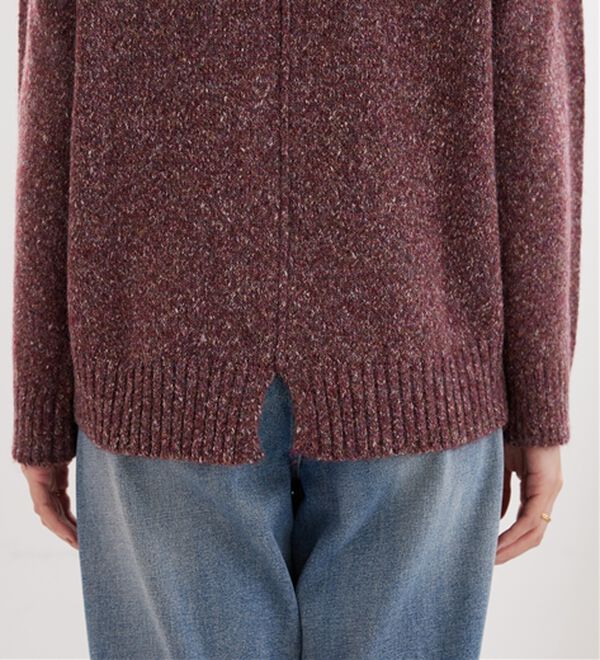 BELLUNA（ベルーナ）の「ミックス調ニットプルオーバー（ニット・セーター）」｜詳細画像