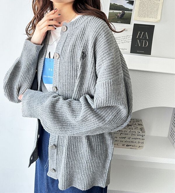 GeeRA（ジーラ）の「【Ｕ．Ｓ．ＰＯＬＯ　ＡＳＳＮ】ニットカーディガン（ニットカーディガン）」｜詳細画像