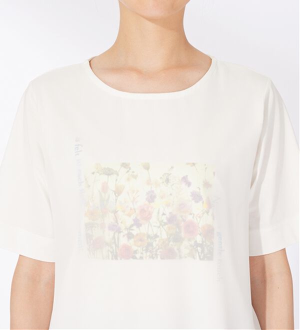 BELLUNA（ベルーナ）の「〈日比谷花壇〉シフォン重ねプルオーバー（カットソー）」｜詳細画像