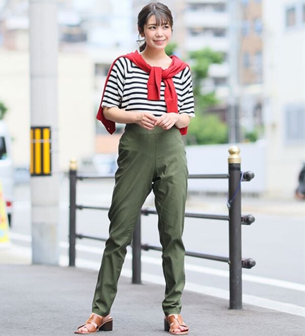 A HAPPY MARILYN（アハッピーマリリン）の「【Ｍ～８Ｌ】【接触冷感】ストレッチ美脚レギンスパンツ（フルレングスパンツ）」｜詳細画像