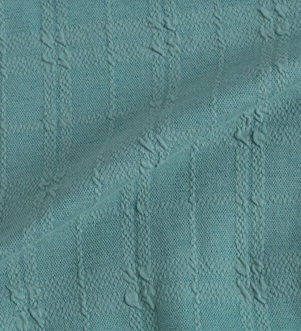 「＜コムルヴァン・オム＞チェック柄ふくれジャカードトレーナー（メンズトレーナー）」｜詳細画像