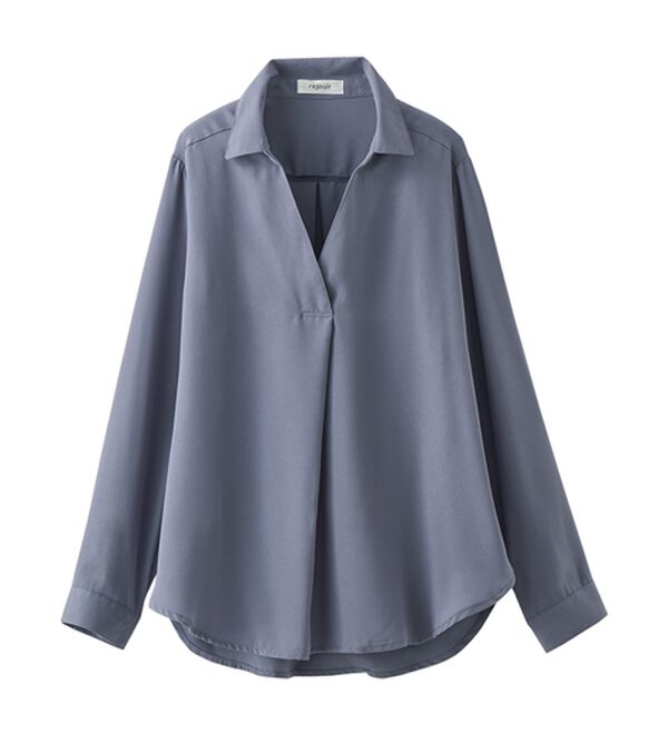 BELLUNA（ベルーナ）の「ジョーゼットスキッパーシャツチュニック（シャツ）」｜詳細画像