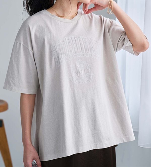 RANAN（ラナン）の「ヴィンテージライクロゴTシャツ（カットソー）」｜詳細画像