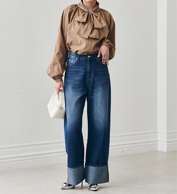 RANAN（ラナン）の「ボリュームボウタイブラウス（ブラウス）」｜詳細画像