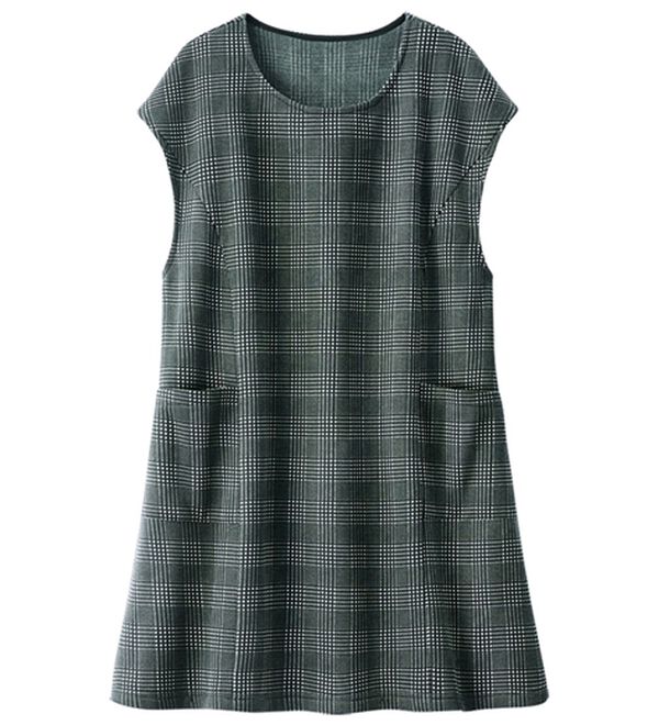 ルフラン（ルフラン）の「【３色組】軽くて暖かポケット付ジャンパードレス（ジャンパースカート）」｜詳細画像