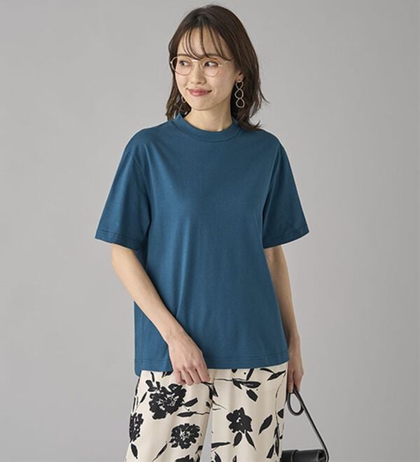 BELLUNA（ベルーナ）の「【選べる袖丈】＜エアリーアイスコットン＞オーバーサイズＴシャツ（カットソー）」｜詳細画像