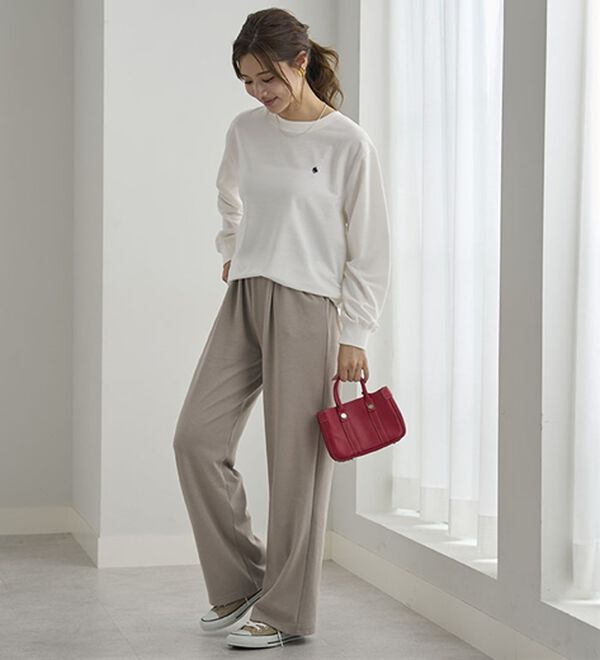 BELLUNA（ベルーナ）の「【メルティポンチ】イージーパンツ（フルレングスパンツ）」｜詳細画像