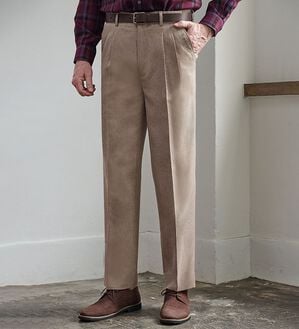 「【３本組】＜ダンロップ・リファインド＞安心定番！裏起毛チノパンツ（メンズフルレングスパンツ）」｜詳細画像