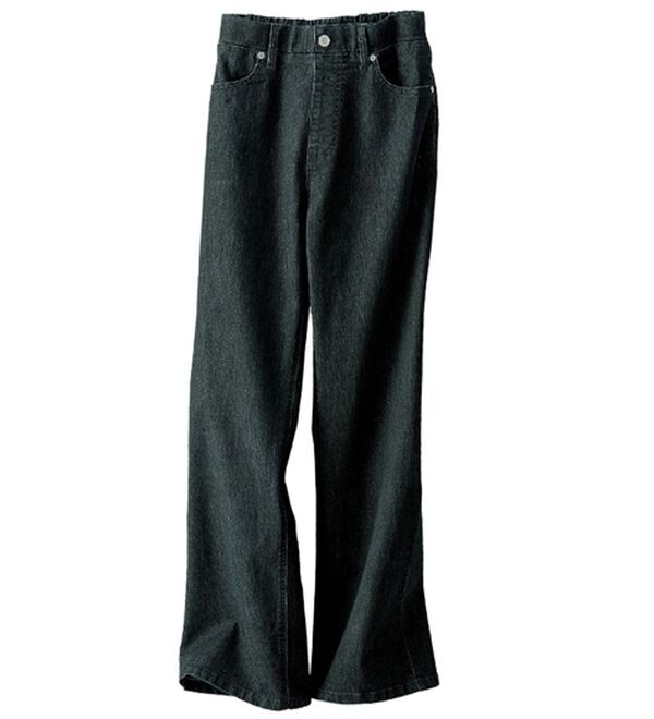 BELLUNA（ベルーナ）の「ヒンヤリ軽やか！フレアーデニムパンツ（フルレングスパンツ）」｜詳細画像