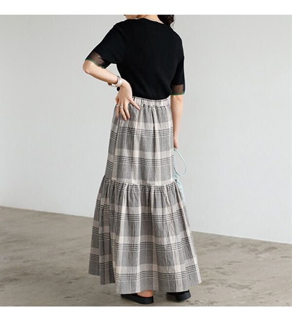 GeeRA（ジーラ）の「フレアーボリュームマキシスカート（ロングスカート）」｜詳細画像