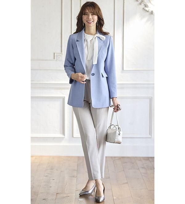 BELLUNA（ベルーナ）の「＜楽スタフィット＞シリーズ（ジャケット・パンツ・ベスト）（フルレングスパンツ）」｜詳細画像