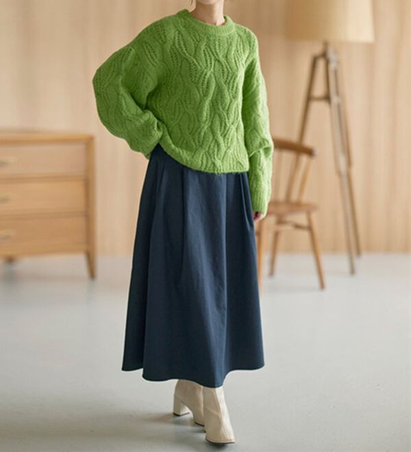 RANAN（ラナン）の「はっ水！タックスカート（ロングスカート）」｜詳細画像