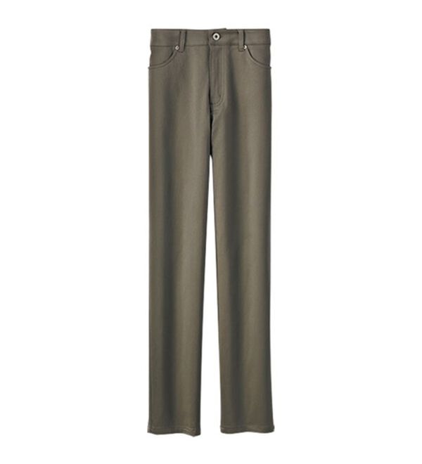 BELLUNA（ベルーナ）の「サラリ速乾！綿サテンストレッチカラーパンツ（フルレングスパンツ）」｜詳細画像