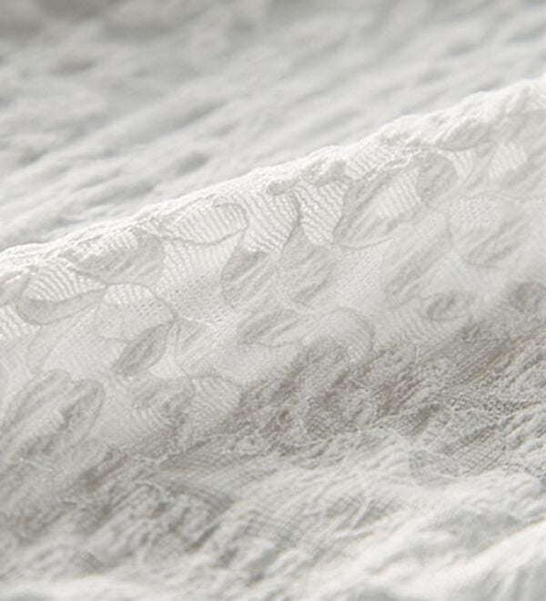 BELLUNA（ベルーナ）の「《首元のシワをおしゃれに隠せる》ブークレー調ニットレース使いアンサンブル（アンサンブル）」｜詳細画像