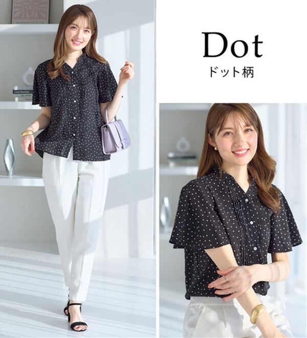 alotta（アロッタ）の「上品細見えピンタックブラウス（ブラウス）」｜詳細画像