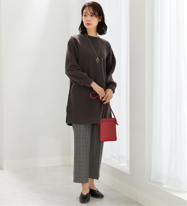 BELLUNA（ベルーナ）の「ふんわり素材軽ぽかチュニックワンピ―ス（チュニックワンピース）」｜詳細画像