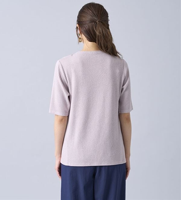 BELLUNA（ベルーナ）の「テンセル（ＴＭ）繊維混ストレッチプルオーバー（カットソー）」｜詳細画像