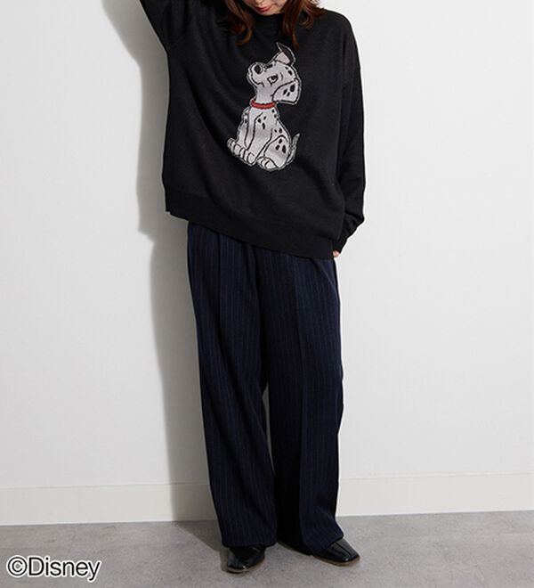 BELLUNA（ベルーナ）の「＜Ｄｉｓｎｅｙ＞【１０１匹わんちゃん】ジャカードゆったりセーター（ニット・セーター）」｜詳細画像