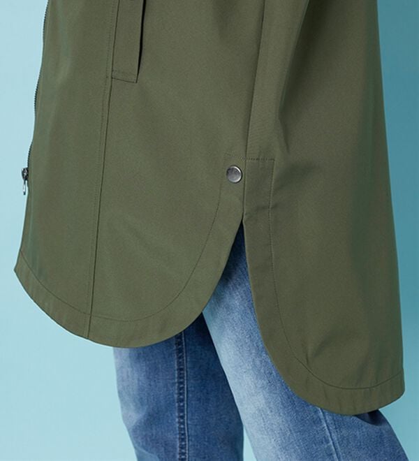 BELLUNA（ベルーナ）の「はっ水加工ボンディング素材ロング丈パーカー（ハーフコート）」｜詳細画像