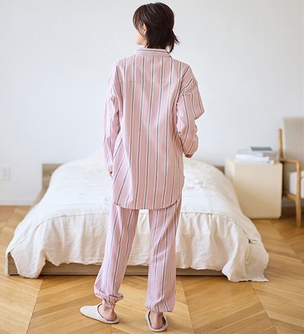 LAVIENNE（ラヴィエンヌ）の「綿１００％ふんわり柔か微起毛パジャマ（パジャマ・ルームウェア）」｜詳細画像