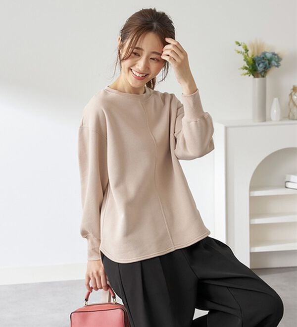 BELLUNA（ベルーナ）の「あったかキレイ！大人のこだわりトレーナー（トレーナー・スウェット）」｜詳細画像