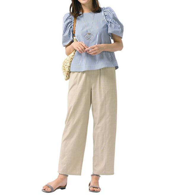 ルフラン（ルフラン）の「【３本組】綿レーヨンゆったりパンツ（フルレングスパンツ）」｜詳細画像