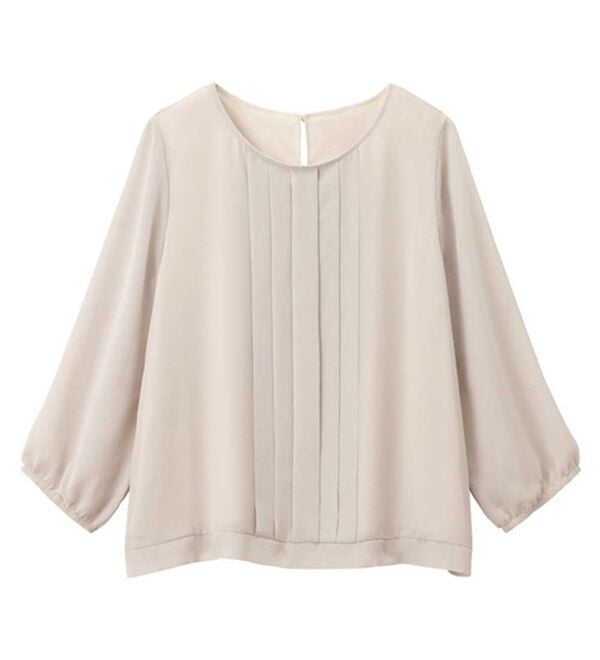 Viola e Viola（ヴィオラ エ ヴィオラ）の「タックデザインシフォンブラウス（ブラウス）」｜詳細画像