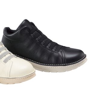 「履きやすさに驚き！日本製レザーシューズ（メンズスニーカー）」｜ブラック