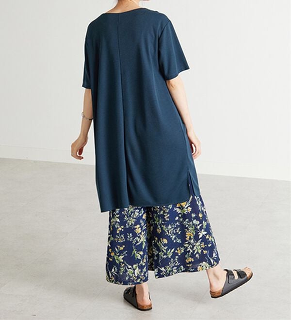 BELLUNA（ベルーナ）の「かのこ素材肩タックデザインワンピース（チュニック）」｜詳細画像