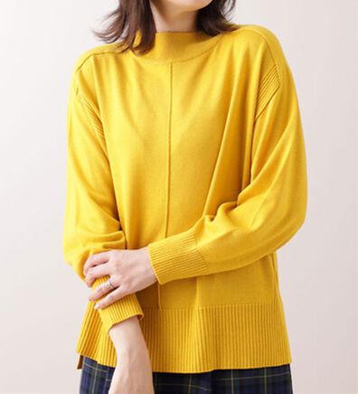 BELLUNA（ベルーナ）の「編地切替デザインニットプルオーバー（ニット・セーター）」