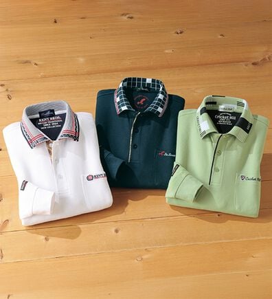 「【３色組】衿デザインジャカードブランドポロシャツ（メンズポロシャツ）」