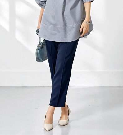 BELLUNA（ベルーナ）の「【選べる2丈】メランジストレッチ素材テーパードパンツ（テーパードパンツ）」