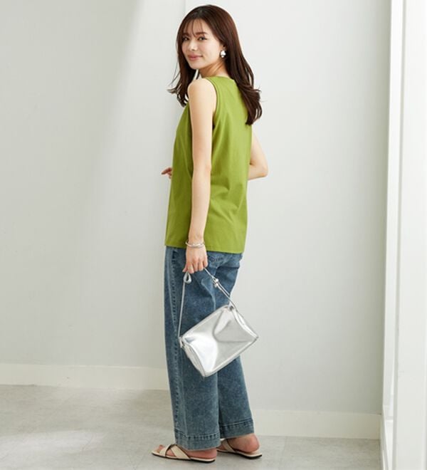 BELLUNA（ベルーナ）の「ヒンヤリ！綿１００％サマ見えタンクトップ（タンクトップ・キャミソール）」｜詳細画像