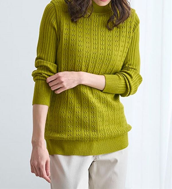 BELLUNA（ベルーナ）の「洗える！裏ベロアあったかセーター（ニット・セーター）」｜詳細画像