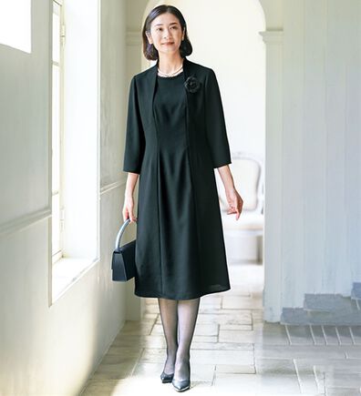 ルフラン（ルフラン）の「お得なオールシーズンワンピース（ブラックフォーマル（喪服・礼服））」
