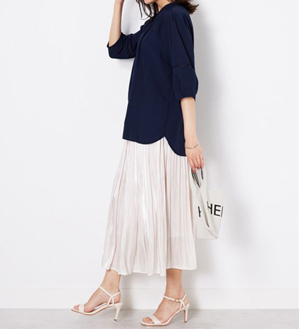 BELLUNA（ベルーナ）の「エアリービンテージ素材レース使いブラウス（ブラウス）」｜詳細画像