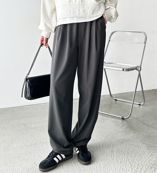 GeeRA（ジーラ）の「【再入荷】オンオフ着られる！カーブパンツ（フルレングスパンツ）」｜詳細画像