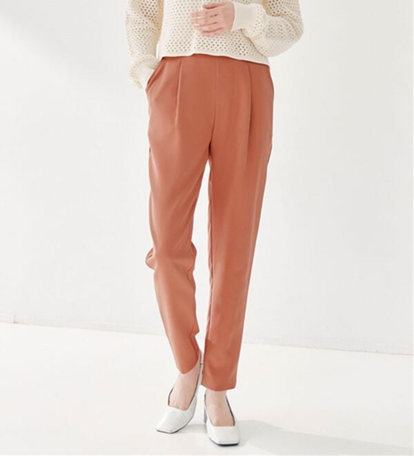 RANAN（ラナン）の「【選べる股下】ひんやり美脚シルエットタックパンツ（フルレングスパンツ）」｜詳細画像