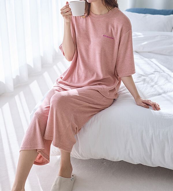 LAVIENNE（ラヴィエンヌ）の「【着るタオル】サラッと気持ちいい！パイルパジャマ（パジャマ・ルームウェア）」｜詳細画像