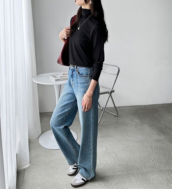 GeeRA（ジーラ）の「シアースラブハイネックトップス（カットソー）」｜詳細画像