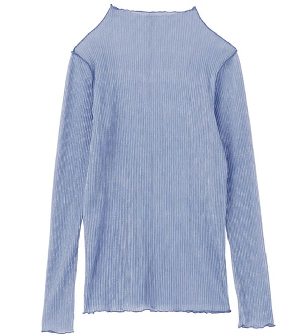 RANAN（ラナン）の「前後2wayラメプリーツハイネックプルオーバー（カットソー）」｜詳細画像