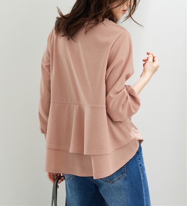 BELLUNA（ベルーナ）の「【再入荷】ボリューム袖美人顔バックフレアーＴブラウス（ブラウス）」｜詳細画像