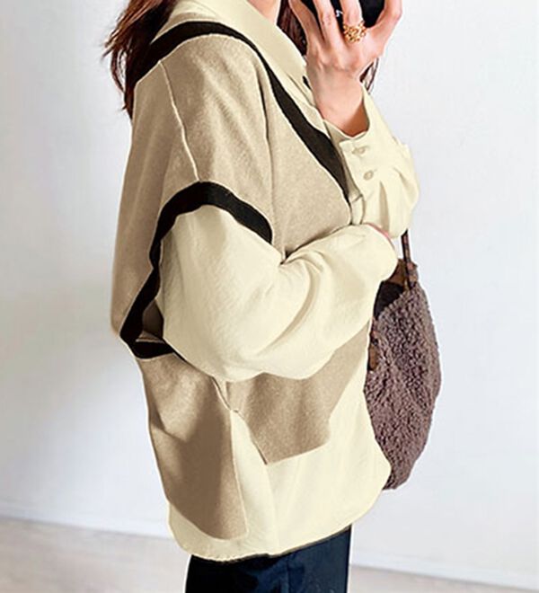 BELLUNA（ベルーナ）の「【低身長さん向け】重ねて可愛い配色ニットベスト（ベスト）」｜詳細画像