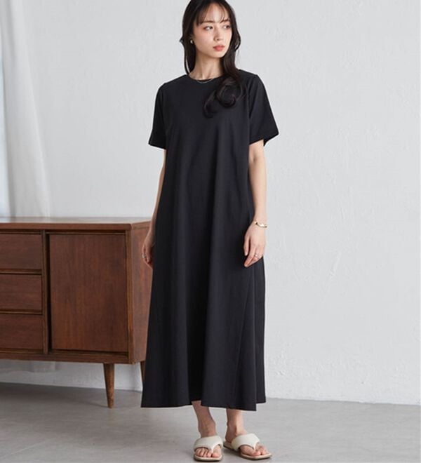 RANAN（ラナン）の「【5つの機能付】ひんやりポケット付マキシワンピース（その他ワンピース）」｜詳細画像