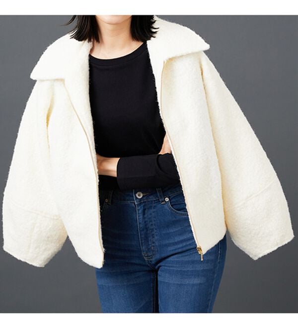 BELLUNA（ベルーナ）の「ブークレステンカラージャケット（その他ジャケット）」｜詳細画像