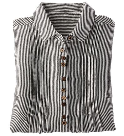 BELLUNA（ベルーナ）の「綿１００％ダブルガーゼブラウス（ブラウス）」