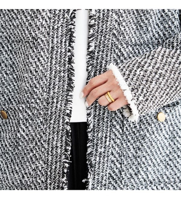 BELLUNA（ベルーナ）の「ツイードノーカラージャケット（ノーカラージャケット）」｜詳細画像